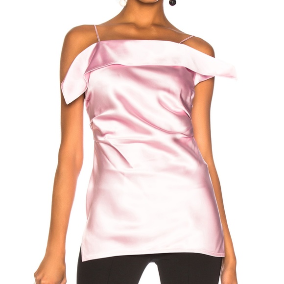 Helmut Lang Tops - HELMUT LANG Draped Satin Top MSRP $395